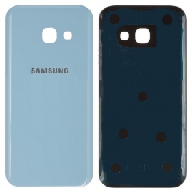 Samsung A320 Galaxy A3 2017 tampa traseira da bateria azul claro (blue mist) (usado grade A, original)
