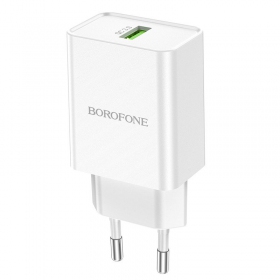 Carregador Borofone BN5 QC 3.0 18W (branco)