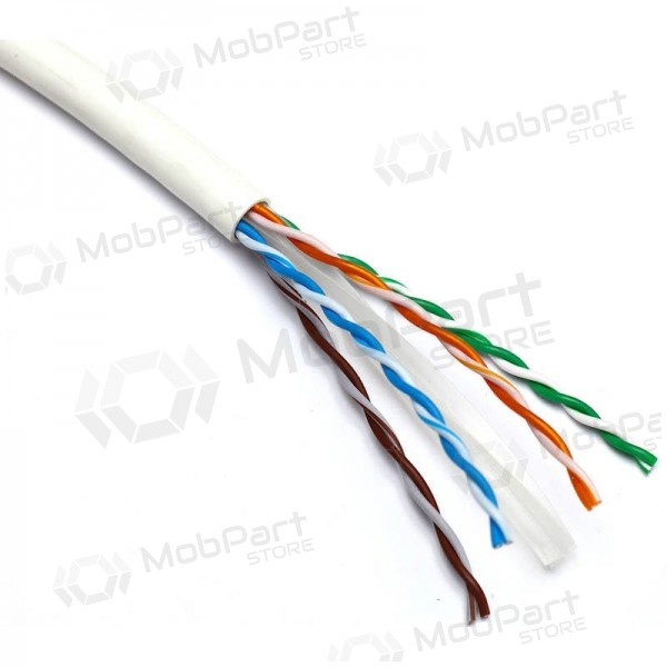 Cabo de comunicação Excel 190-074 Cat6 U/UTP (LZSH, B2CA, branco, rolo 305m.)