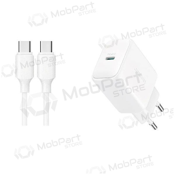 Carregador Joyroom JR-TCF20 USB-C PD20W + USB-C to USB-C cable 1.0m branco