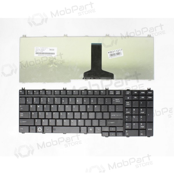 TOSHIBA Satellite: L350, L500 teclado TOSHIBA Satellite: L350, L500 teclado
