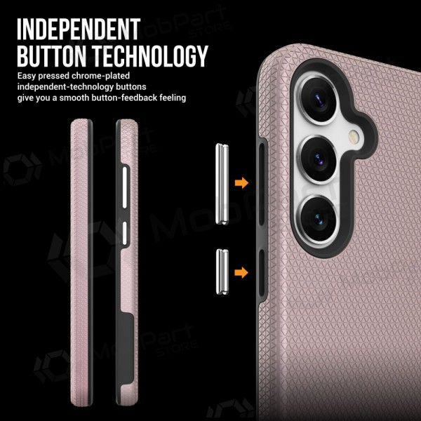 Capa Perfectionists Triangle Case Samsung S928 S24 Ultra rožinio aukso