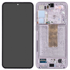 Ekranas Samsung S916 S23+ 5G su lietimui jautriu stikliuku e rėmeliu Levander original (service pack)