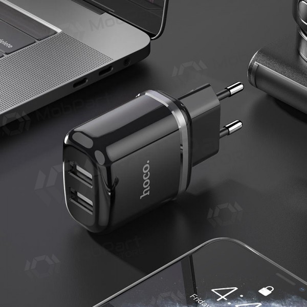 Carregador Hoco N4 x 2 USB  jungtimis (2.4A) (preto)