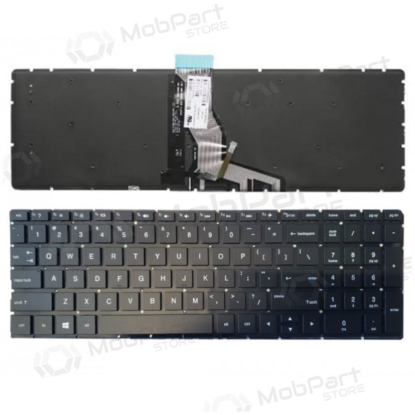 HP 250 G6, 255 G6, 256 G6, 258 G6, 15-BS with backlight (US) teclado HP 250 G6, 255 G6, 256 G6, 258 G6, 15-BS with backlight (US) teclado