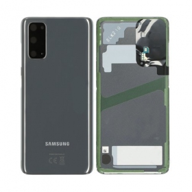 Samsung G981F / G980 Galaxy S20 tampa traseira da bateria cinza (Cosmic Grey) (usado grade C, original)