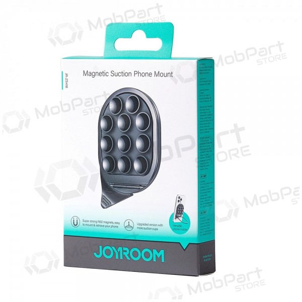Magnetinis telefono laikiklis su siurbtukais Joyroom JR-ZS418 preto