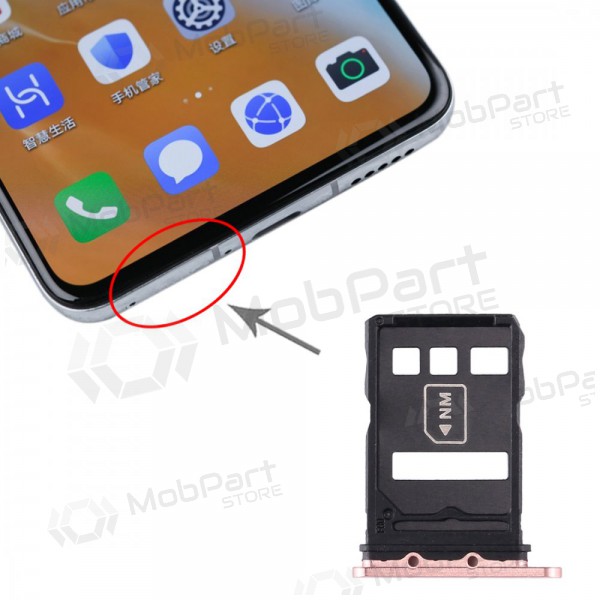 Huawei P40 SIM titular do cartão dourado (Blush Gold)