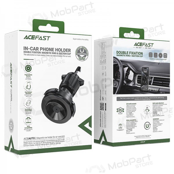Suporte para telefone de carro Acefast D22 (air vent) preto Suporte para telefone de carro Acefast D22 (air vent) preto