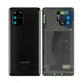 Samsung G770 Galaxy S10 Lite tampa traseira da bateria (preto) (usado grade B, original)