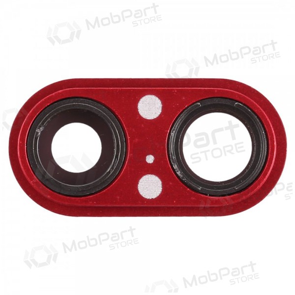 Apple iPhone 8 Plus lente vidro da câmera (vermelho) (com moldura) Apple iPhone 8 Plus lente vidro da câmera (vermelho) (com moldura)