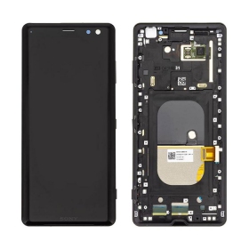 Sony Xperia XZ3 H8416 / H9436 ecrã (preto) (com moldura) (usado grade B, original)