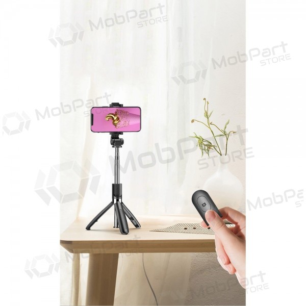 Bastão de selfie XO SS08 Tripod Bluetooth preto