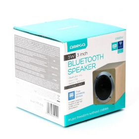 Bluetooth alto-falante portátil OMEGA WOODEN OG60 (MicroSD, mãos livres, AUX,FM) (marrom)