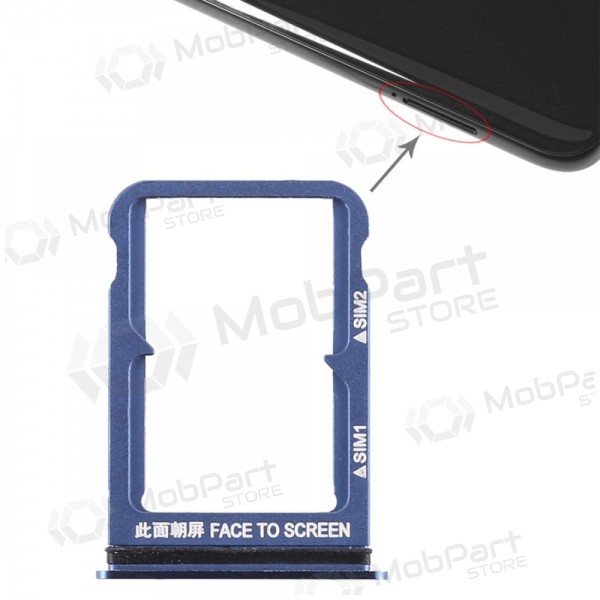 Xiaomi Mi 8 SIM titular do cartão (azul)