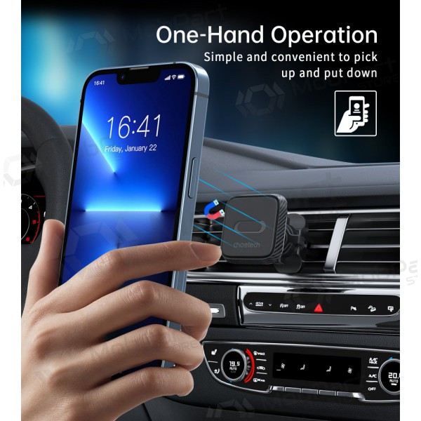 Suporte para telefone de carro Choetech H042 preto