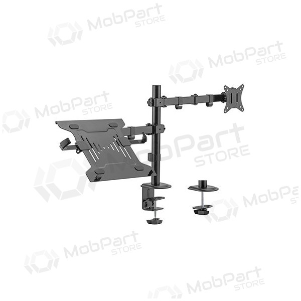 17”-32” monitoriaus e 10”-15.6” nešiojamo kompiuterio laikiklis 17”-32” monitoriaus e 10”-15.6” nešiojamo kompiuterio laikiklis
