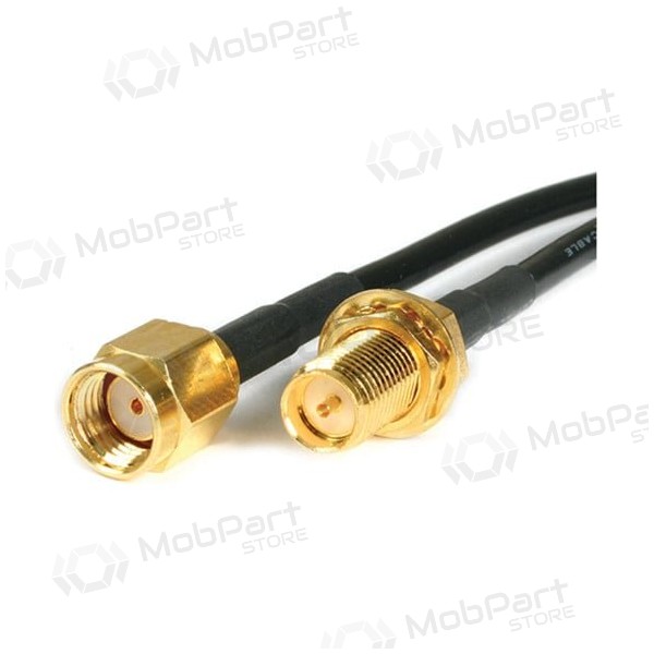 Cabo coaxial 5D-FB RPSMA macho - RPSMA fêmea (10m)