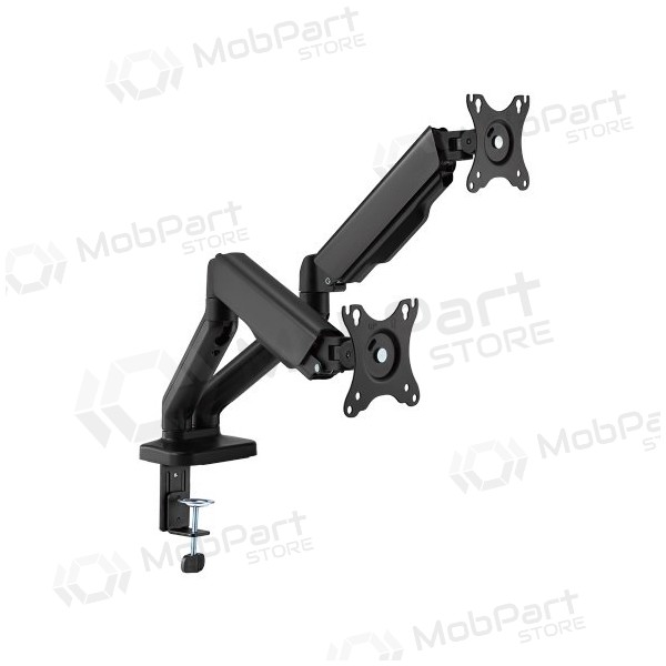 Dviejų 17”-32” monitorių spyruoklinis laikiklis, preto Dviejų 17”-32” monitorių spyruoklinis laikiklis, preto