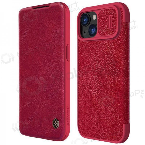 Apple iPhone 14 Pro capa „Nillkin Leather“ (vermelho)