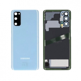 Samsung G981F / G980 Galaxy S20 tampa traseira da bateria (Cloud Blue) (usado grade B, original)