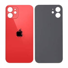 Apple iPhone 12 tampa traseira da bateria (vermelho) (bigger hole for camera)
