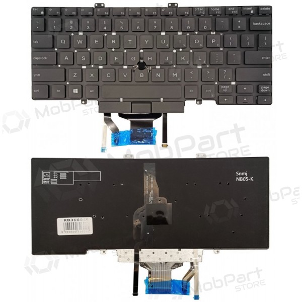 Teclado DELL Latitude 5400, su „trackpoint“ Teclado DELL Latitude 5400, su „trackpoint“