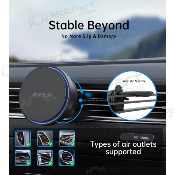 Automobilinis laikiklis-carregador Choetech T205-F MagSafe 15W preto