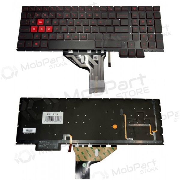 HP Omen 15-ce016na teclado (US) (com iluminação) HP Omen 15-ce016na teclado (US) (com iluminação)
