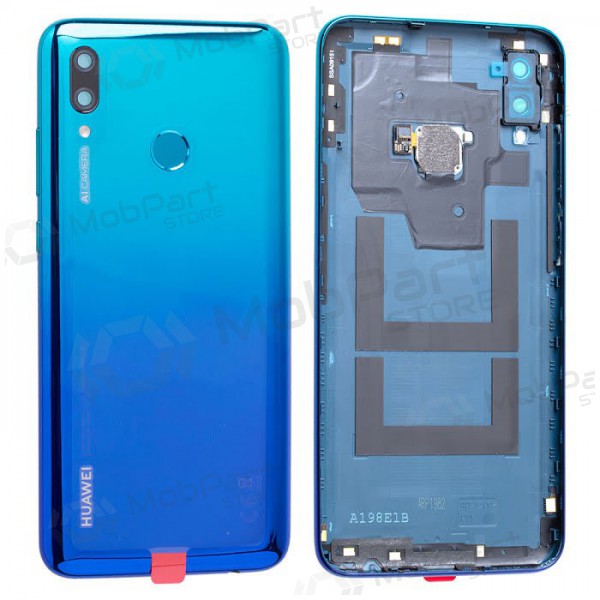 Huawei P Smart 2019 tampa traseira da bateria azul (Aurora Blue) (usado grade C, original) Huawei P Smart 2019 tampa traseira da bateria azul (Aurora Blue) (usado grade C, original)