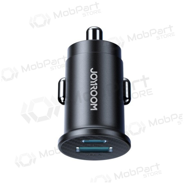 Carregador de carro Joyroom JR-CCN16 USB-A/USB-C 15W preto