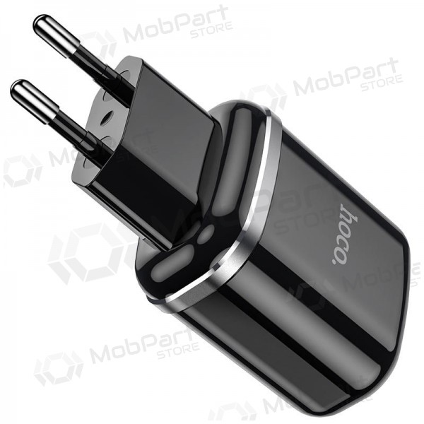 Carregador Hoco N4 x 2 USB  jungtimis (2.4A) (preto)