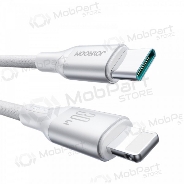 USB cabo Joyroom S-A28 USB-C to Lightning 30W 1.0m branco