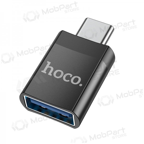 Adaptador USB-C Hoco UA17 USB-C para USB-A preto