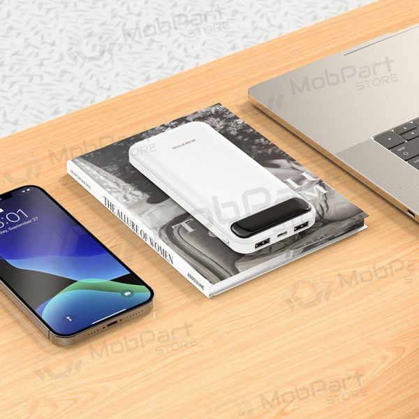 Bateria externa Power Bank Borofone BJ14 Type-C microUSB 2*USB (2A) 10000mAh branco Bateria externa Power Bank Borofone BJ14 Type-C microUSB 2*USB (2A) 10000mAh branco