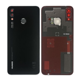 Huawei P20 Lite tampa traseira da bateria preto (Midnight Black) (usado grade B, original)