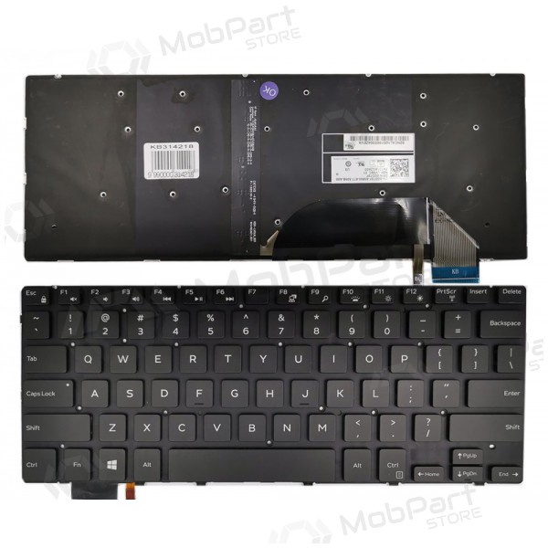 DELL Inspiron: 15 7558, 7568, XPS 15 9550, 9560 teclado (com iluminação) DELL Inspiron: 15 7558, 7568, XPS 15 9550, 9560 teclado (com iluminação)