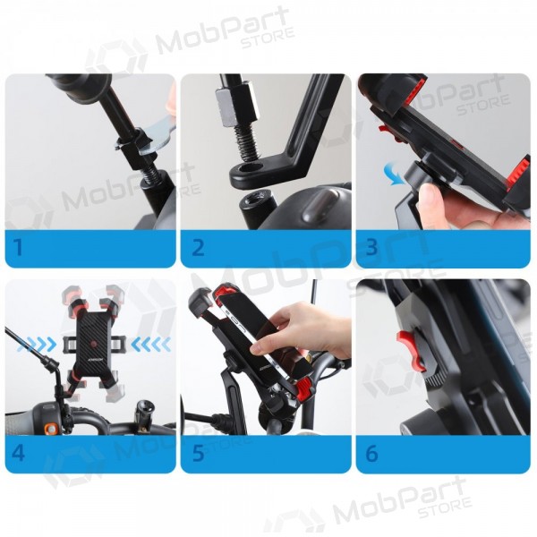 Telefono laikiklis motociklui Joyroom JR-ZS288 preto