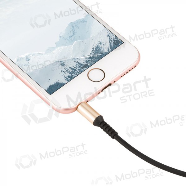 Audio adaptador Hoco UPA02 AUX 3,5mm į 3,5mm (preto) Audio adaptador Hoco UPA02 AUX 3,5mm į 3,5mm (preto)