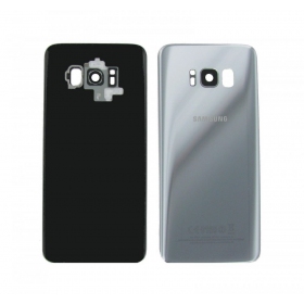 Samsung G955F Galaxy S8 Plus tampa traseira da bateria prata (Arctic silver) (usado grade B, original)