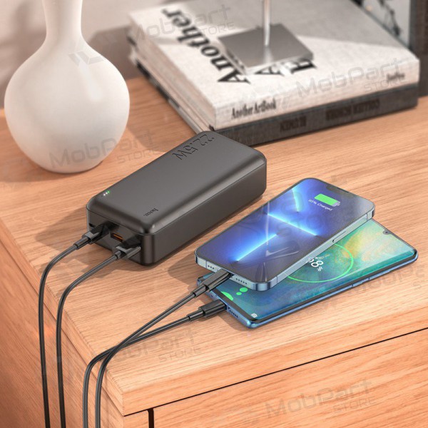Bateria externa Power Bank Hoco J101B PD 20W+Quick Charge 3.0 22.5W 30000mAh preto Bateria externa Power Bank Hoco J101B PD 20W+Quick Charge 3.0 22.5W 30000mAh preto