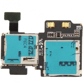 Samsung i9500 Galaxy S4 / i9505 Galaxy S4 SIM e microSD cartãos lizdo conector