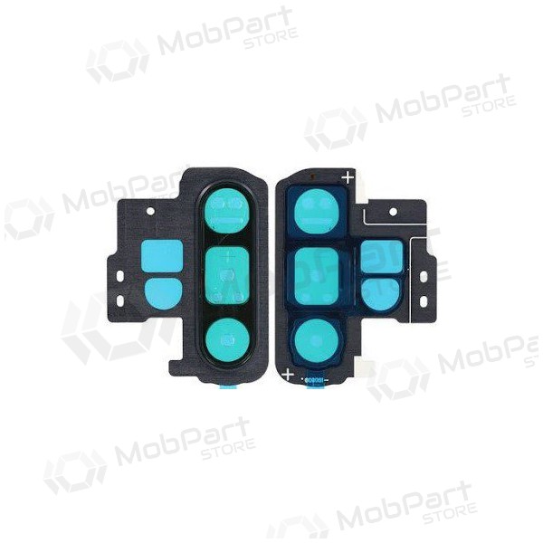 Samsung N975 Galaxy Note 10 Plus lente vidro da câmera (preto) Samsung N975 Galaxy Note 10 Plus lente vidro da câmera (preto)