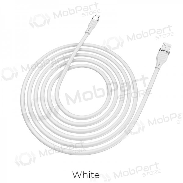 USB cabo HOCO U72 lightning 1.2m silicone branco USB cabo HOCO U72 lightning 1.2m silicone branco