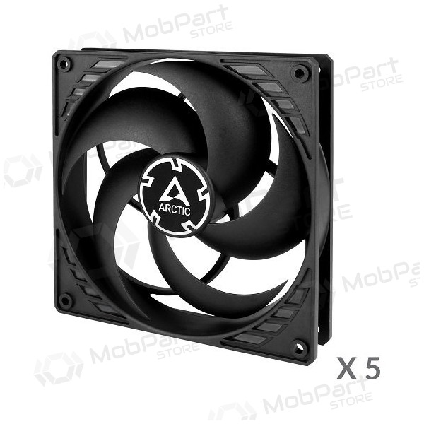 ARCTIC P14 korpuso ventiliatoriai, 3-pin, 140mm, juodi, 5 unidade. ARCTIC P14 korpuso ventiliatoriai, 3-pin, 140mm, juodi, 5 unidade.