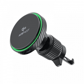 Automobilinis laikiklis-carregador Acefast D33 MagSafe 15W preto