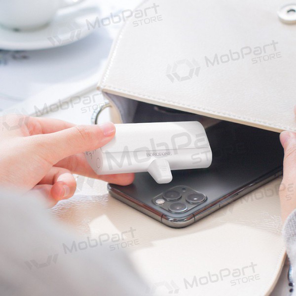 Bateria externa Power Bank Borofone BJ35 Lightning 5000mAh branco Bateria externa Power Bank Borofone BJ35 Lightning 5000mAh branco