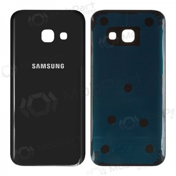 Samsung A320 Galaxy A3 2017 tampa traseira da bateria (preto) (usado grade A, original) Samsung A320 Galaxy A3 2017 tampa traseira da bateria (preto) (usado grade A, original)