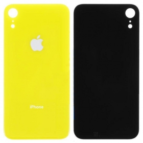 Apple iPhone XR tampa traseira da bateria (amarelo) (bigger hole for camera)
