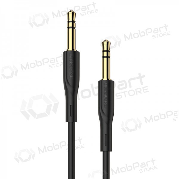 Audio adaptador 3,5mm į 3,5mm Borofone BL1 (preto) Audio adaptador 3,5mm į 3,5mm Borofone BL1 (preto)